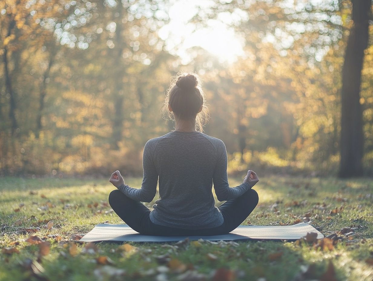 Visual representation of breathing techniques for calming the mind.