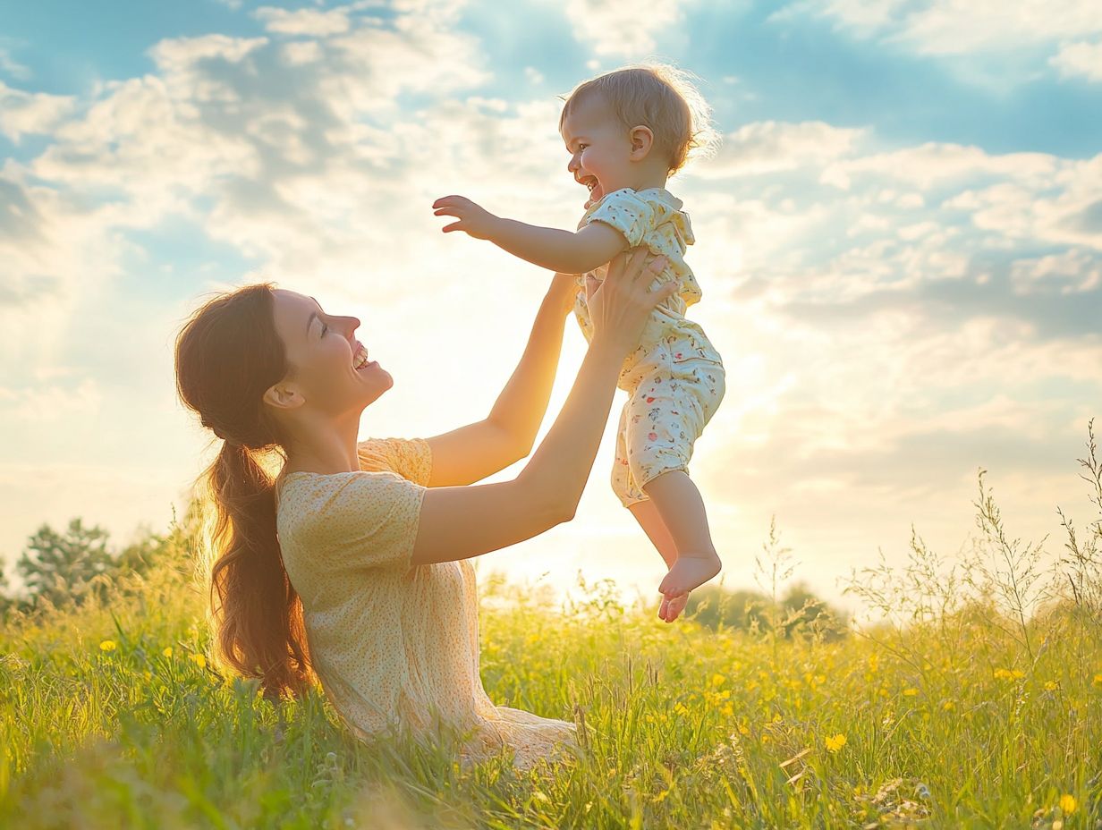 Illustration of key elements in a healthy parent-child relationship