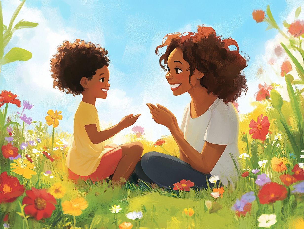 Illustration of self-forgiveness practices in parenting