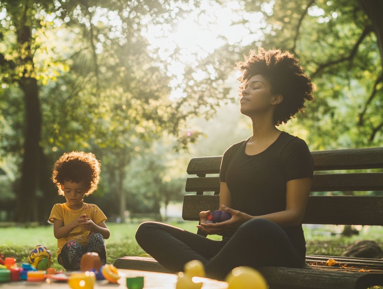 A family engaging in mindful movement activities together, promoting emotional well-being.