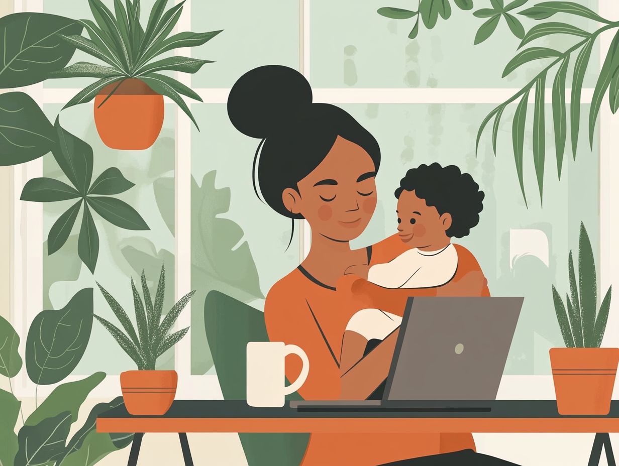 A working mom balancing her professional and personal life.