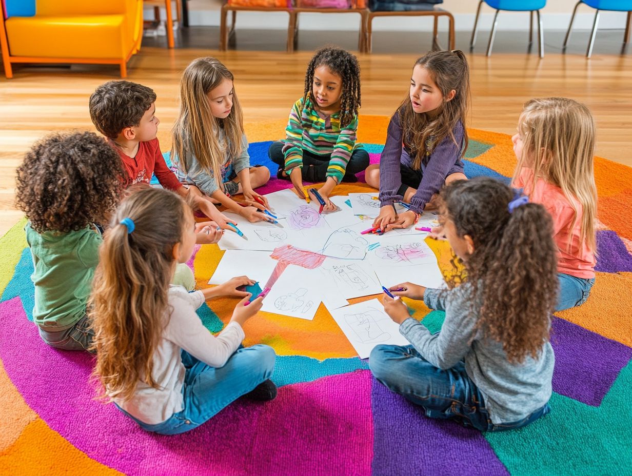 A child practicing emotional awareness through activities