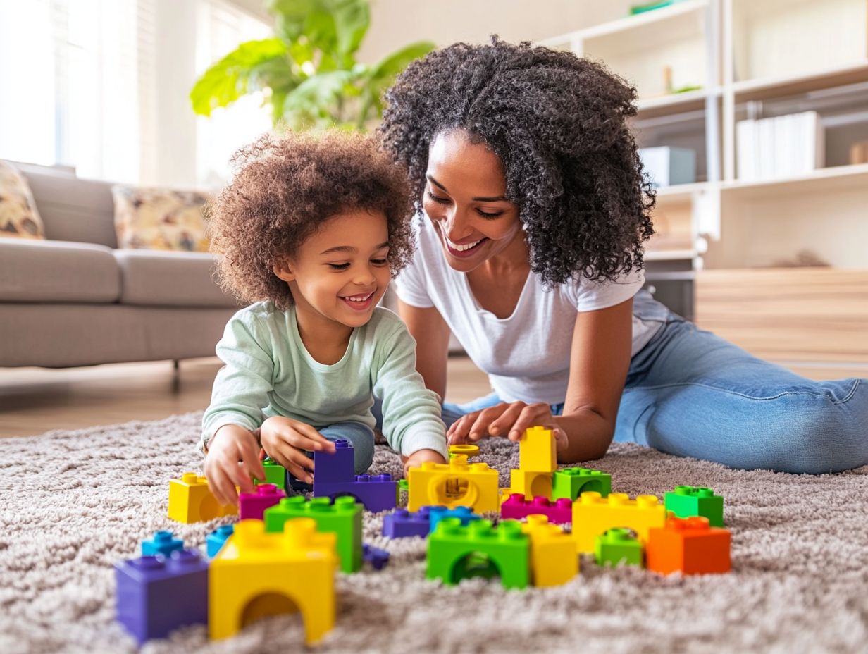 A serene family scene reflecting mindful parenting