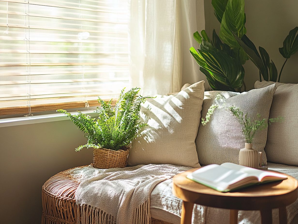 A peaceful corner designed for family relaxation and connection