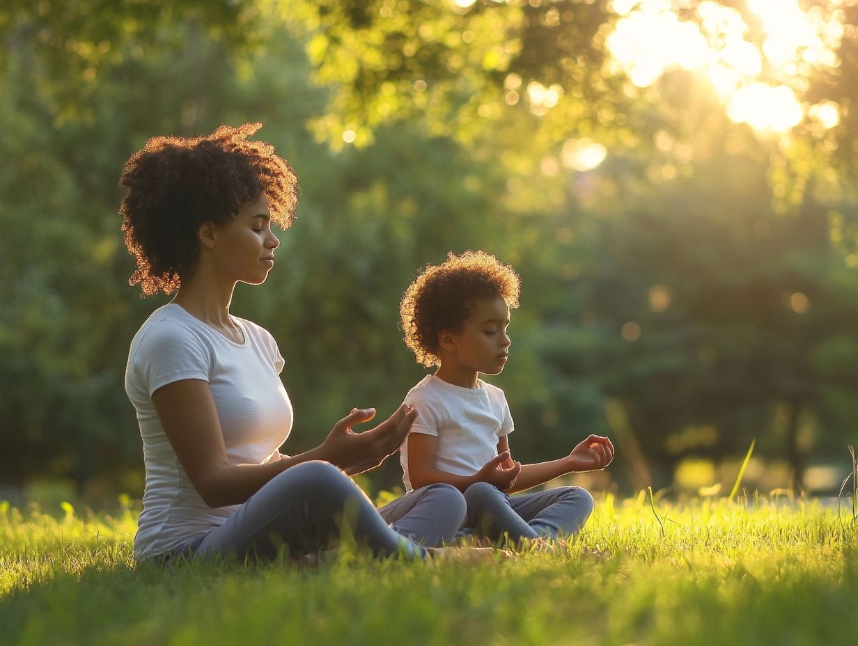 A visual summary of mindful parenting benefits