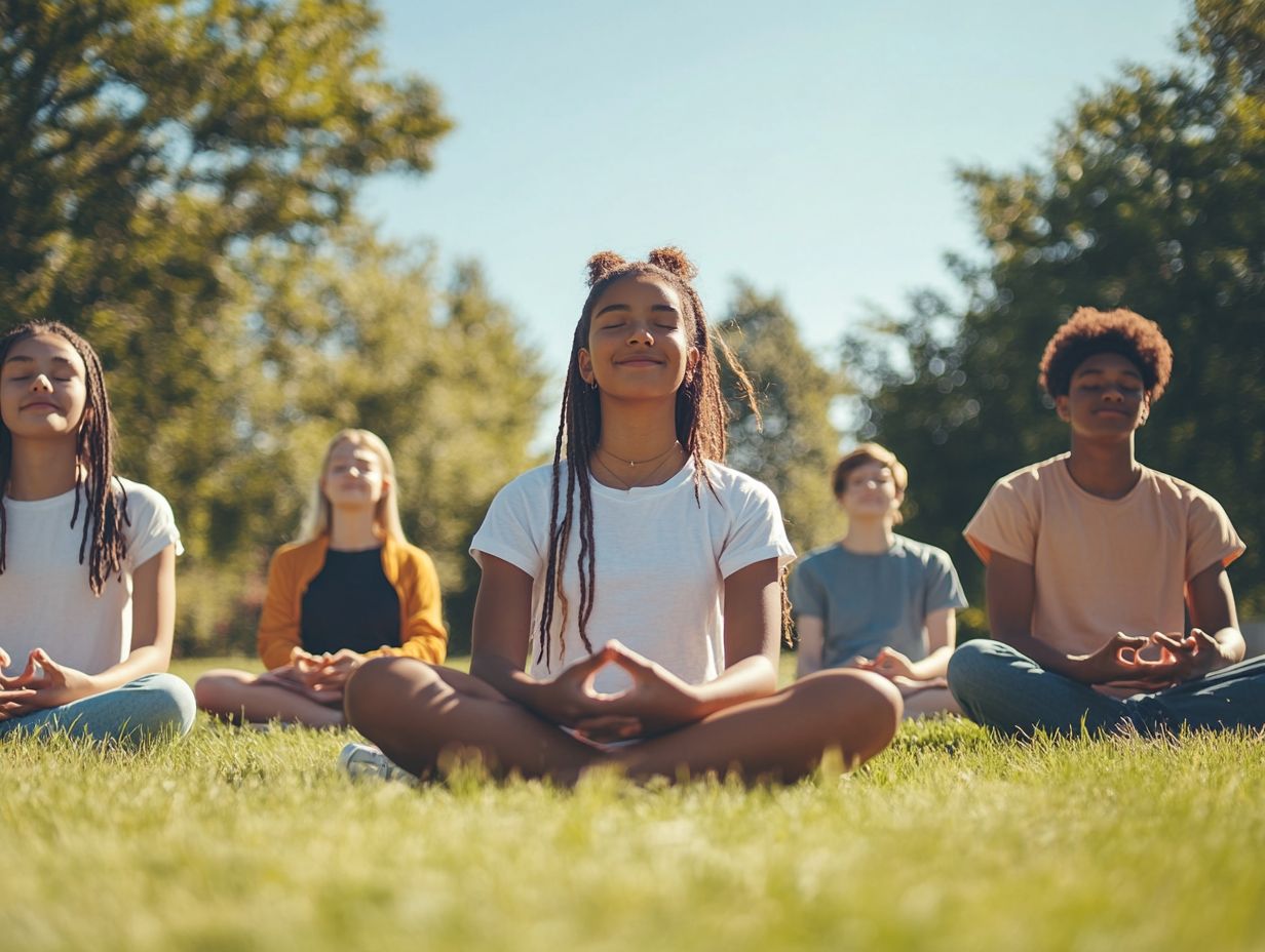 A serene landscape promoting mindfulness for teenagers