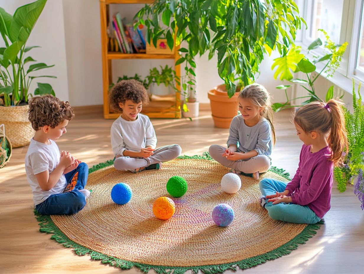 Children practicing mindfulness to enhance empathy and compassion