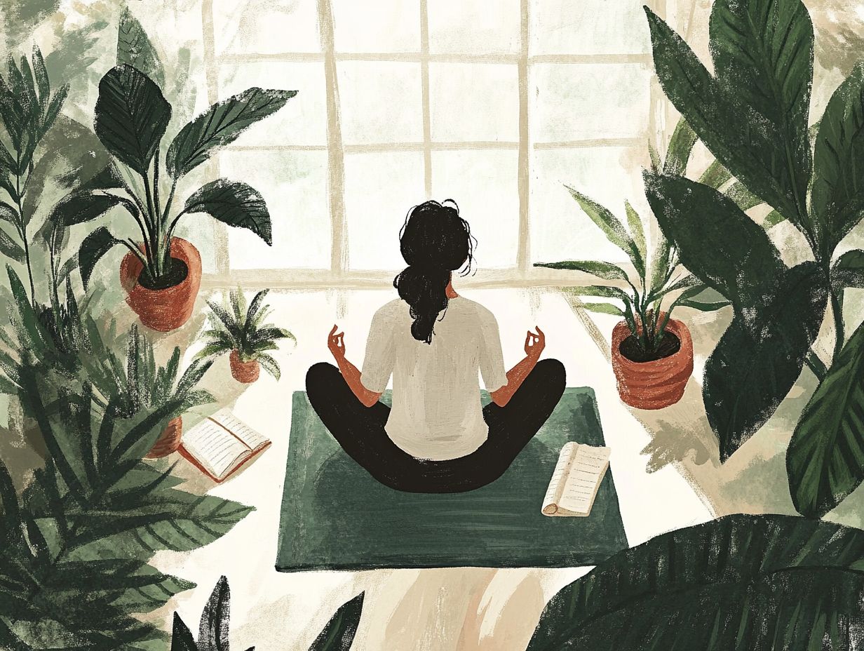 A graphic explaining how to integrate mindfulness into daily routines.