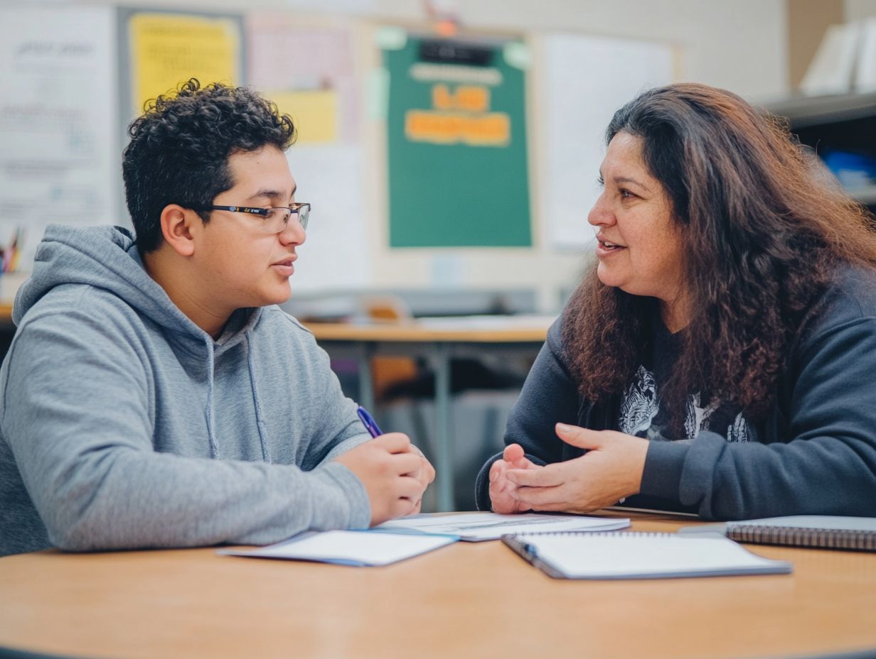 An infographic outlining frequently asked questions about parent-teacher meetings