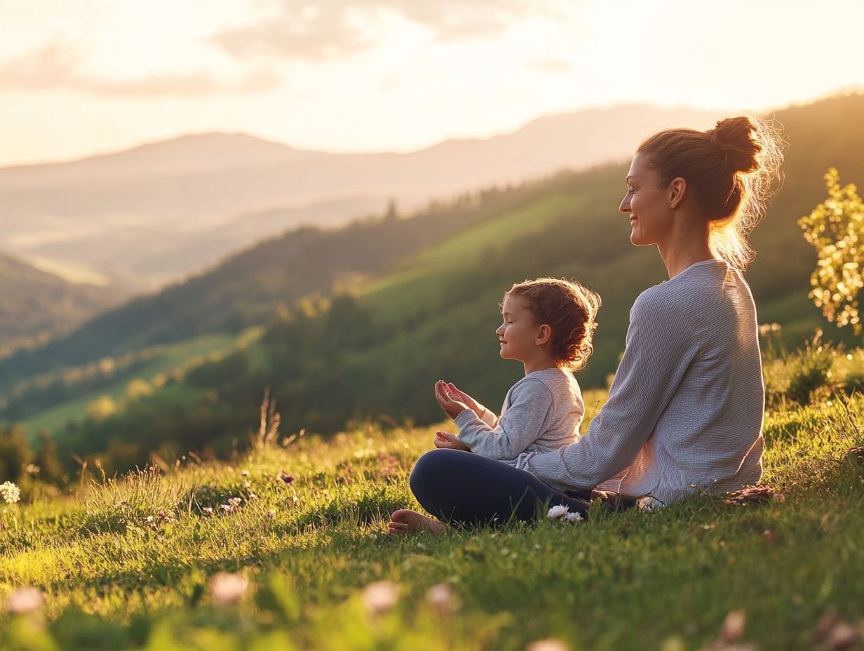 What is visualization and how can I use it for mindful parenting?