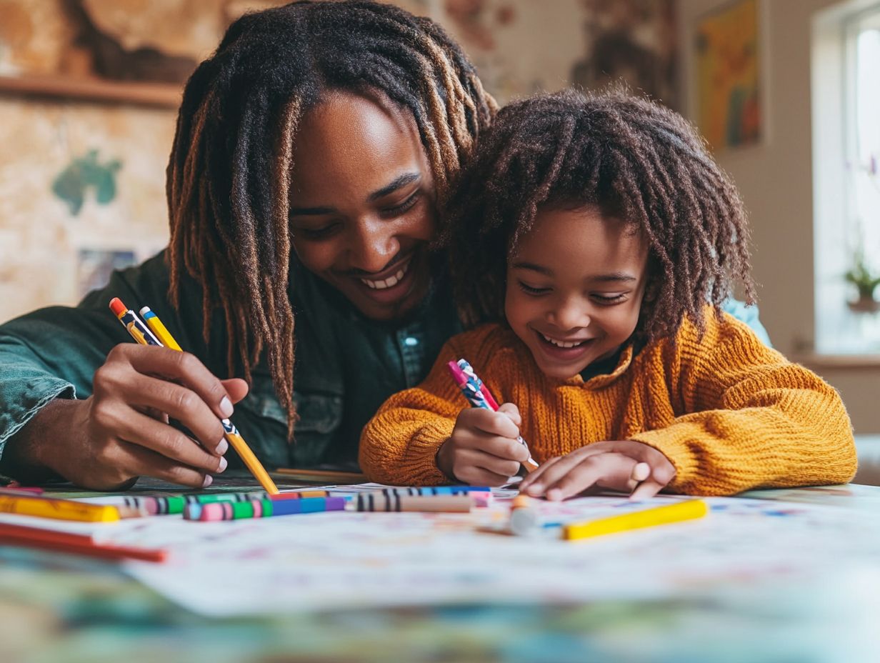 Mindful coloring benefits for children and parents