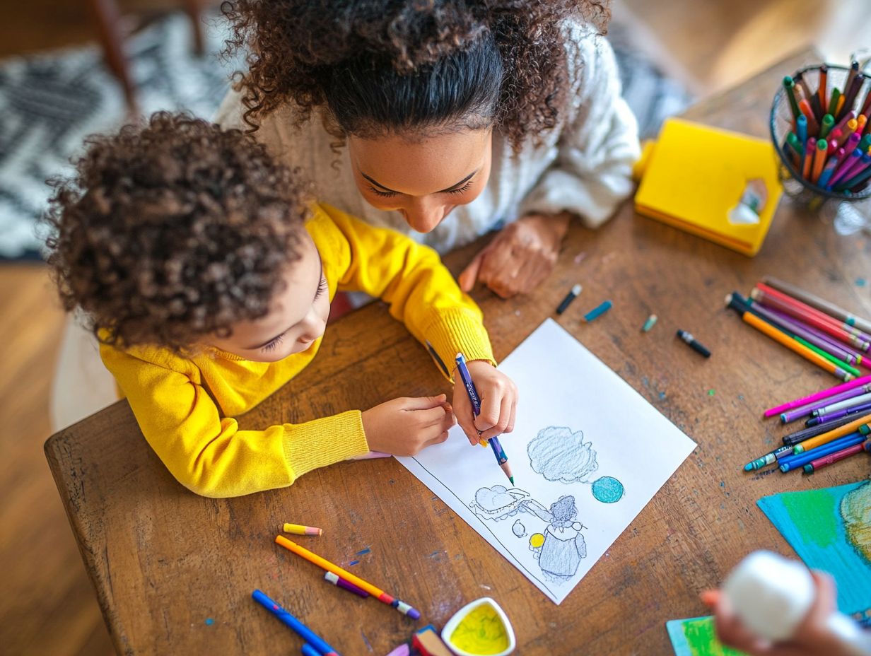 Children engaging in mindful coloring to improve fine motor skills