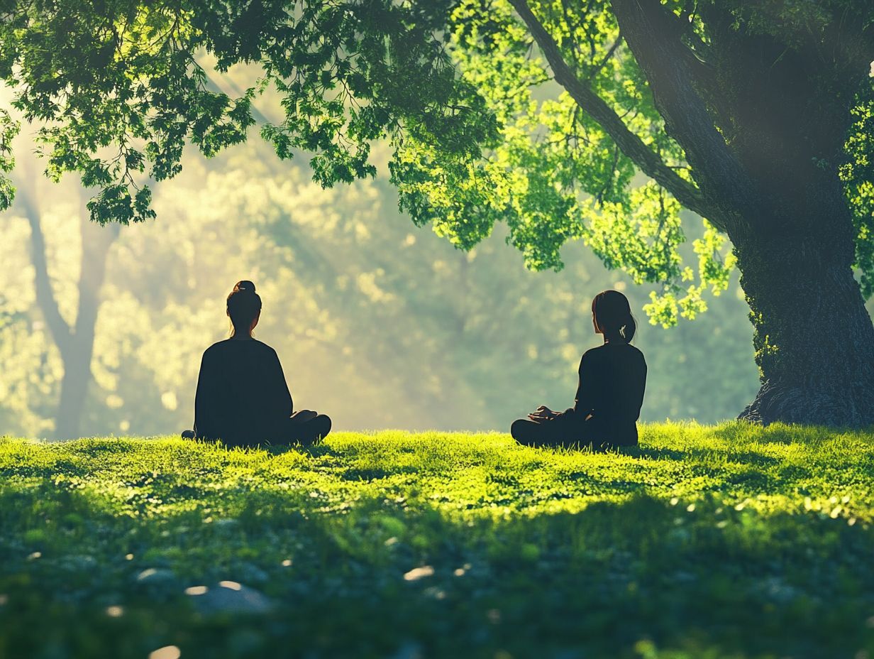 A person demonstrating mindful listening