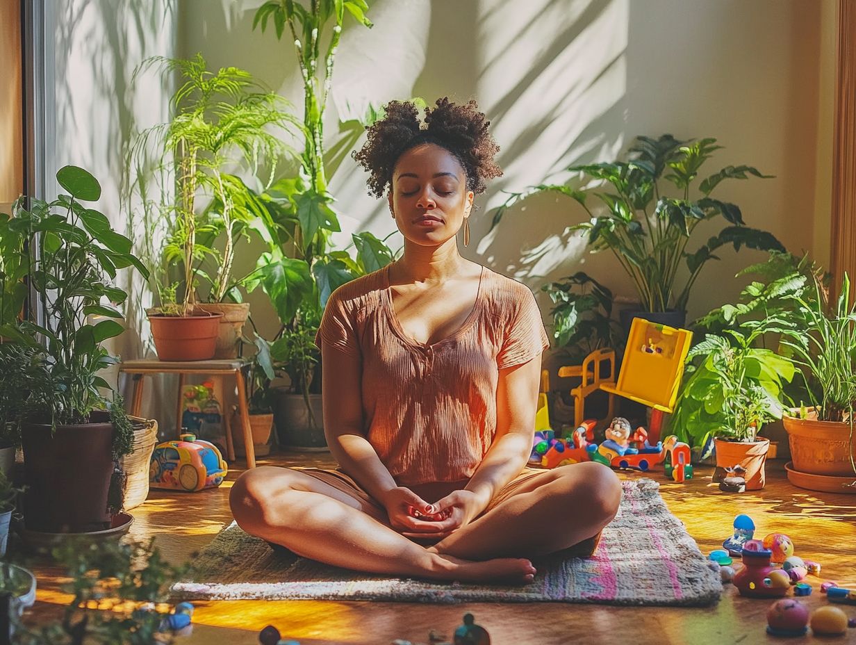 Family enjoying mindful meal times together