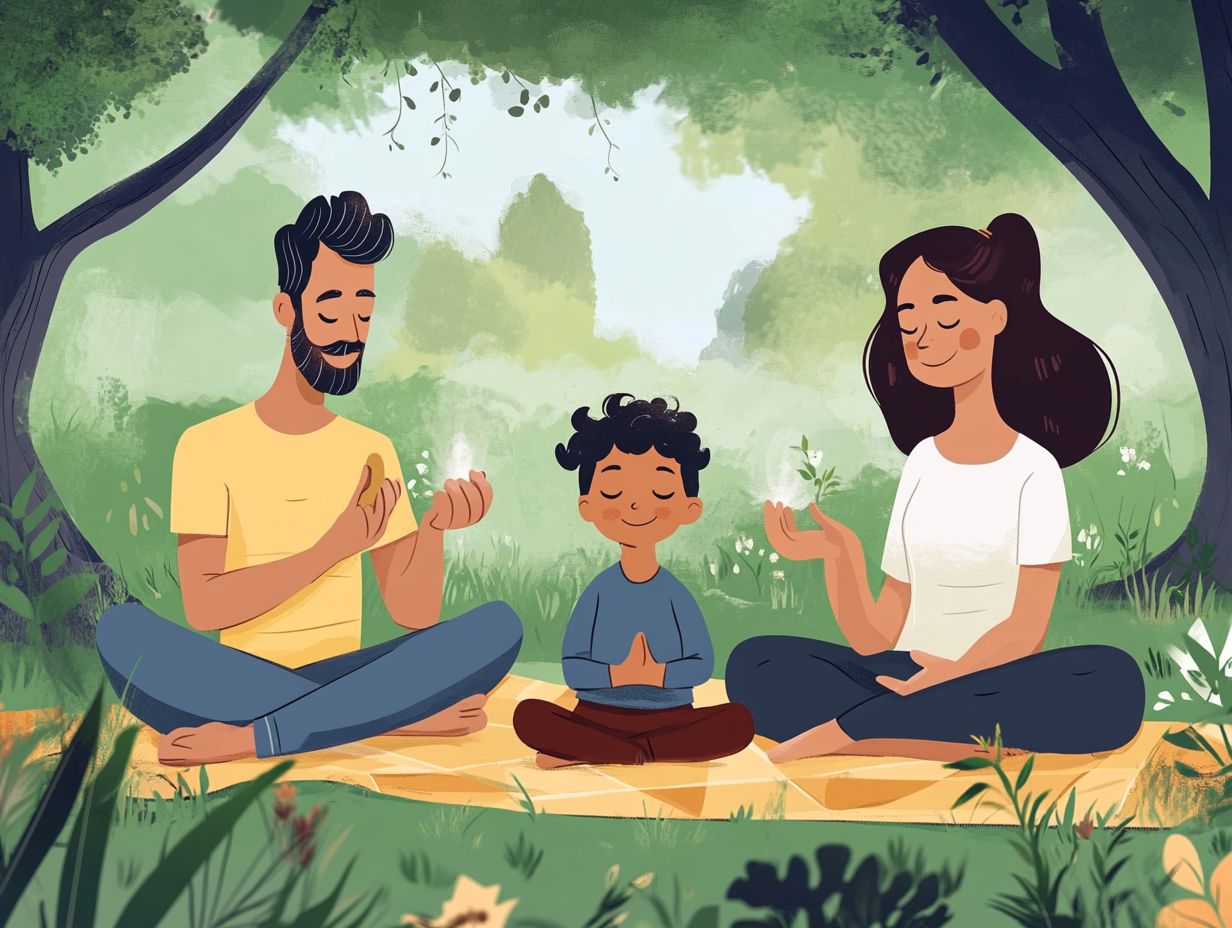 A collection of mindfulness techniques for family bonding