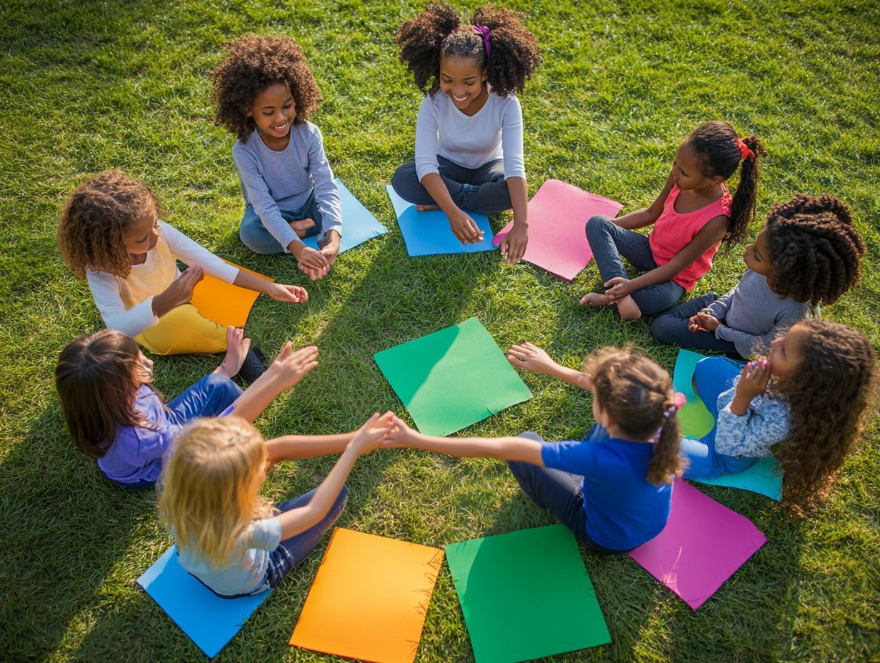 A serene environment for mindfulness activities in children