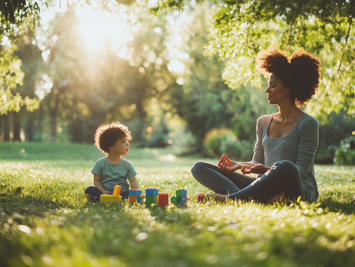 A family practicing mindful parenting to enhance emotional intelligence