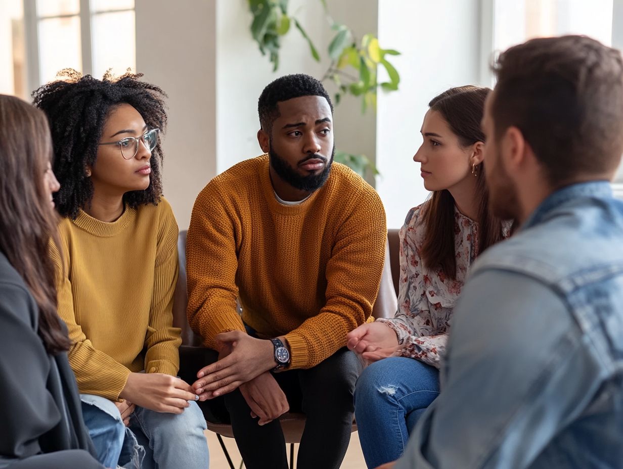 A serene scene depicting mindfulness and emotional connection