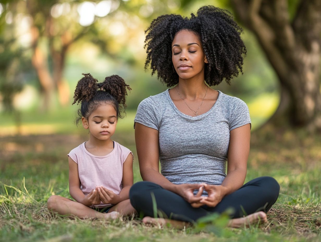 Illustration of resources for parents interested in mindful parenting