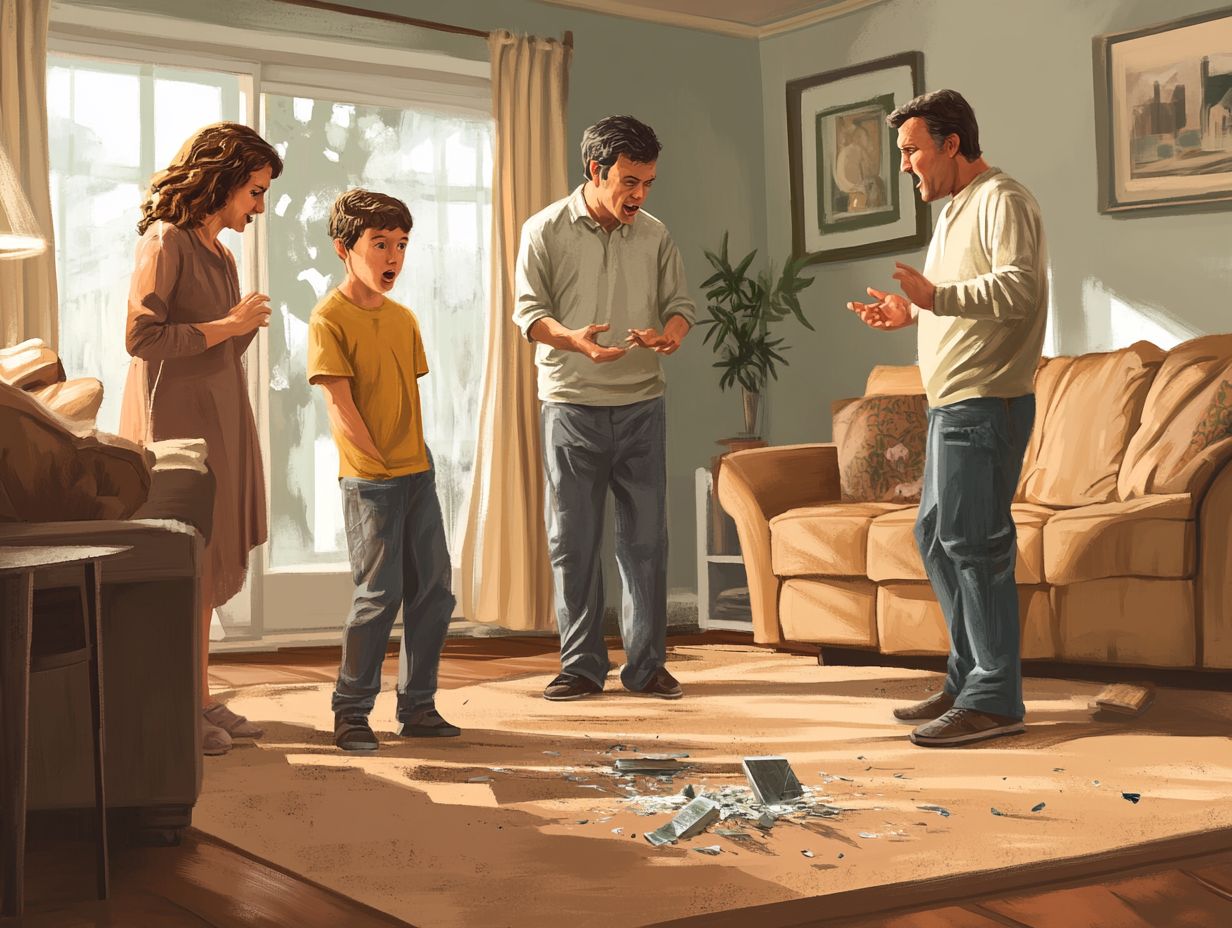 Illustration of Emotional Distress in Families