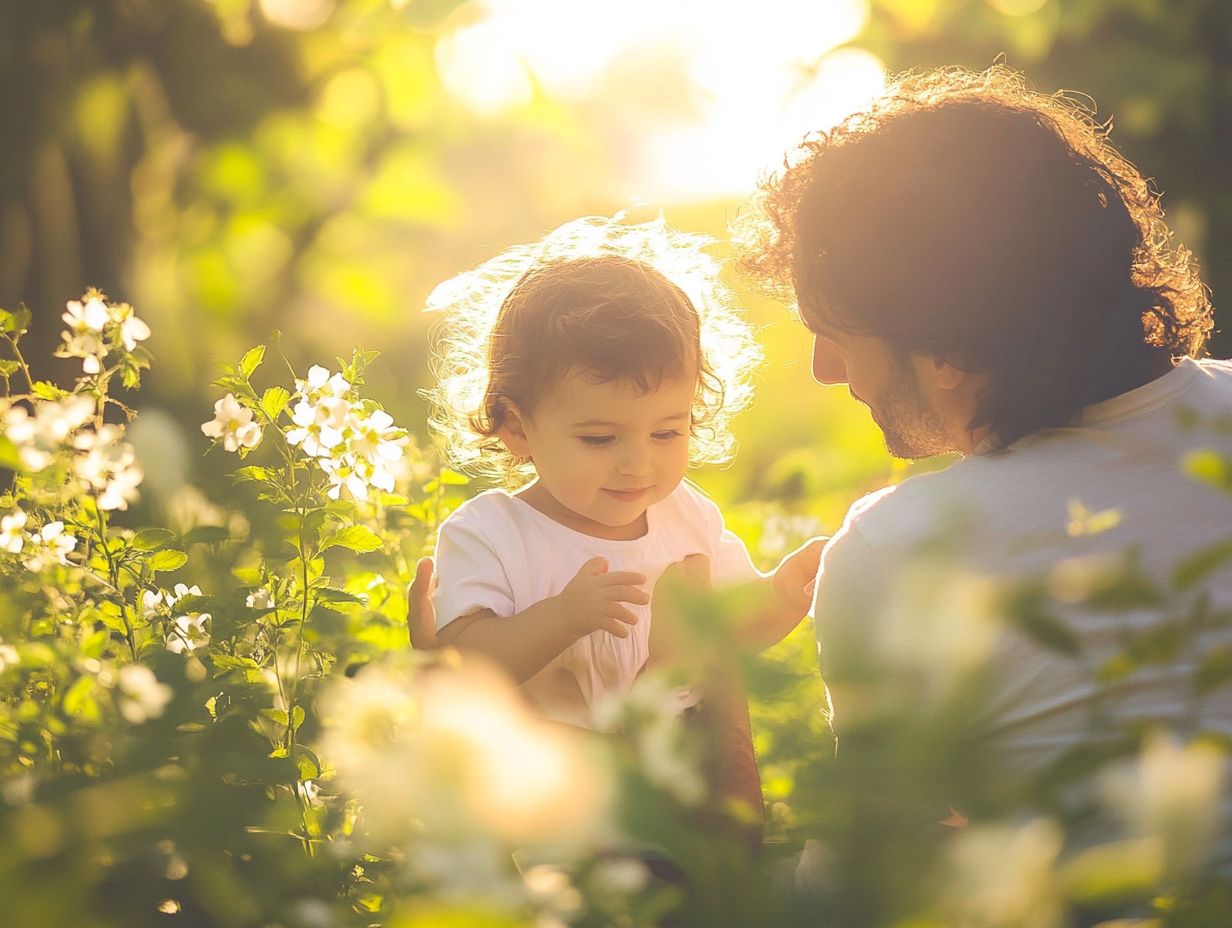 Family enjoying mindfulness activities in nature