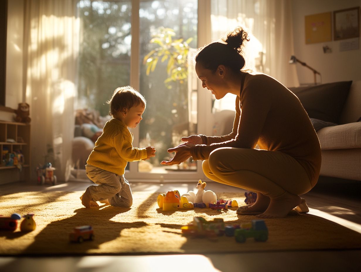 A parent listening and validating their child's feelings